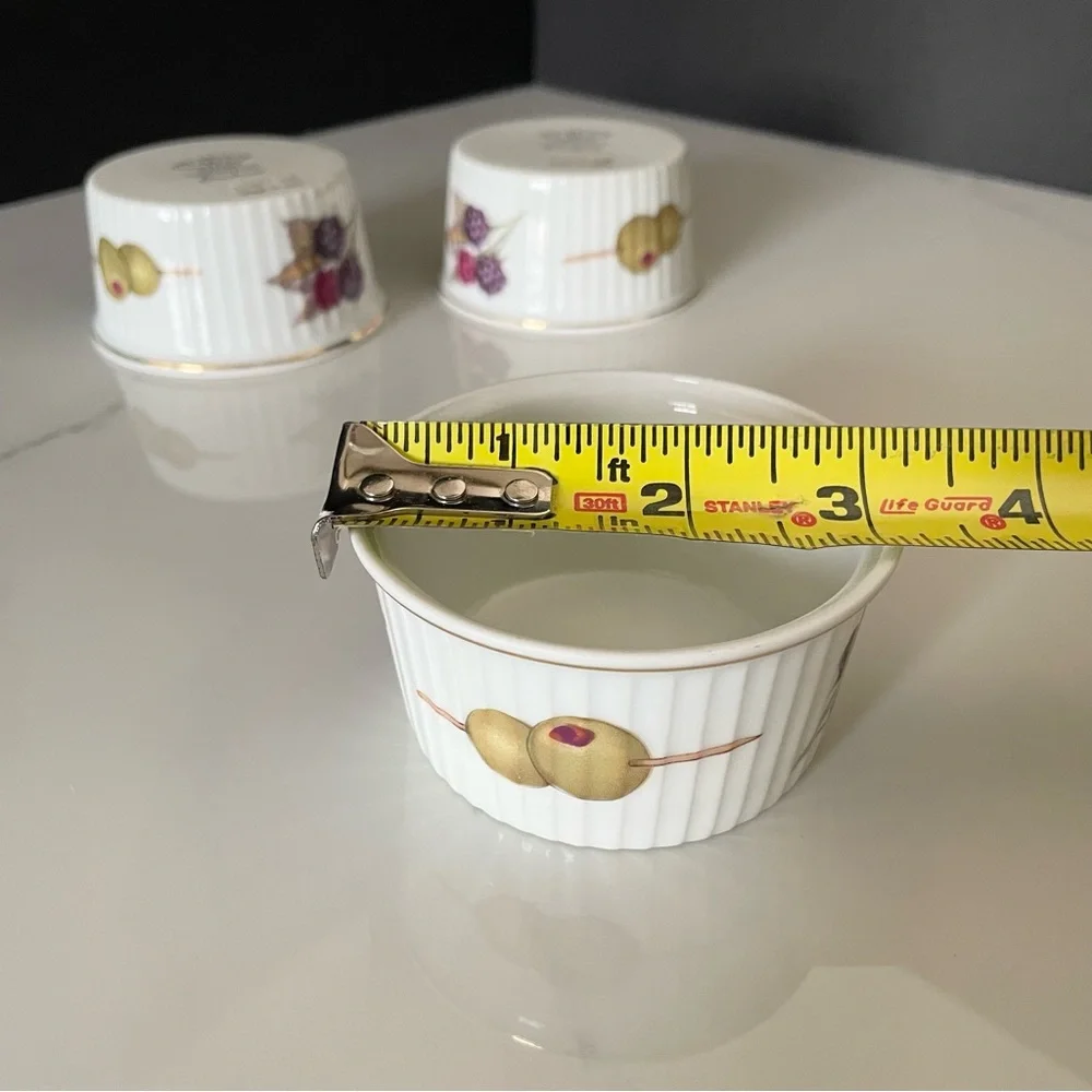 SET of 3 Evesham Ramekins by Royal Worcester